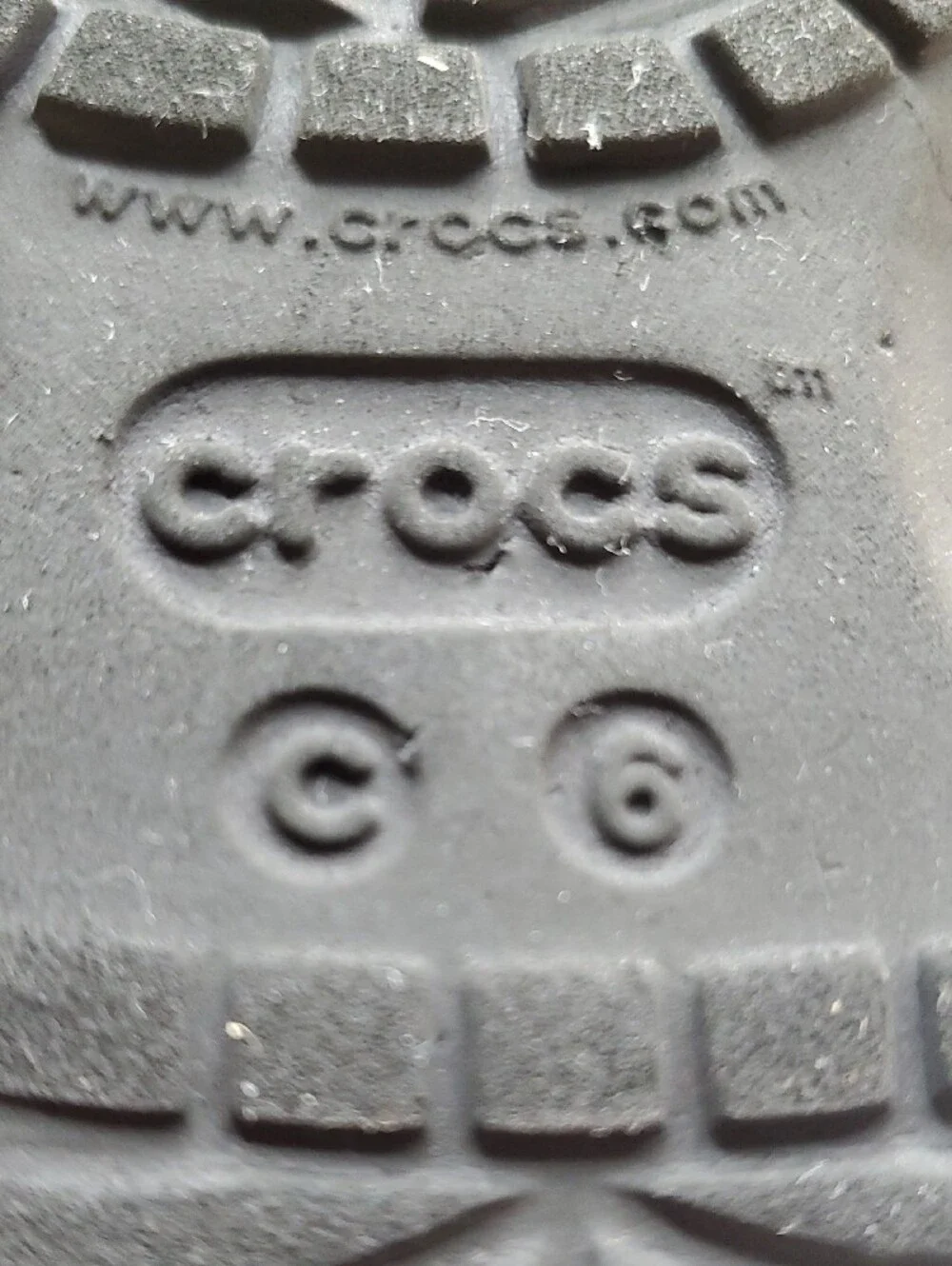 Crocs Kids Black Glitter Clogs Size C 6